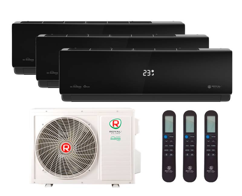 Мульти-сплит система Royal Clima RCI-ANF09HN X 3 / 3TFM-25HN/OUT Attica Nero