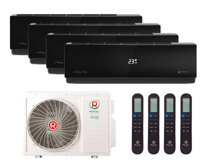 Мульти-сплит система Royal Clima RCI-ANF09HN X 4 / 4TFM-32HN/OUT Attica Nero