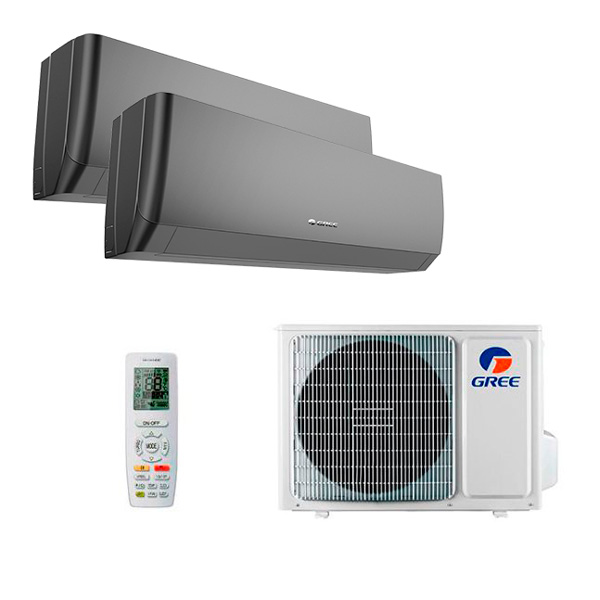 Мульти-сплит система GREE GWH09AGCXB-K6DNA4F/I X 2 / GWHD(14)NK6OO (LCLH) Pular Black