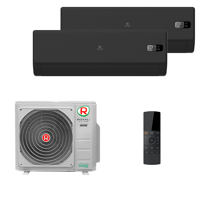 Мульти-сплит система Royal Clima RCI-VT09HN x 2 / 2RMN-18HN/OUT Venturo Nero